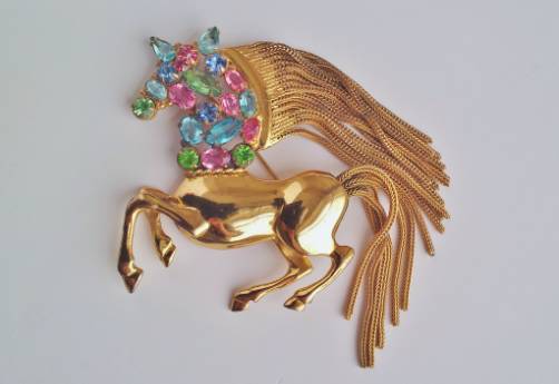 Robert Original vintage horse pin, 1960`s ca, American